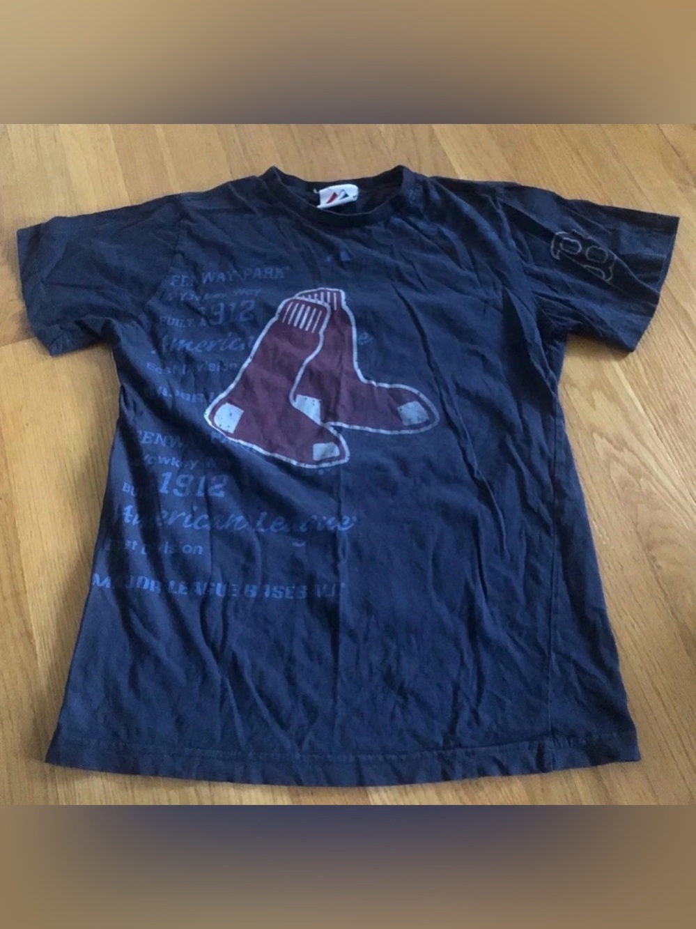 Boston Red Sox Blue Boys Kids T-shirt L